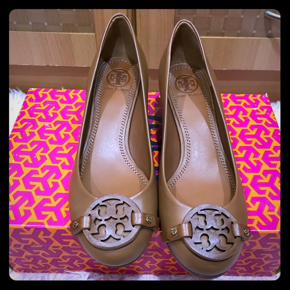 Tory Burch Miller Leather Wedge